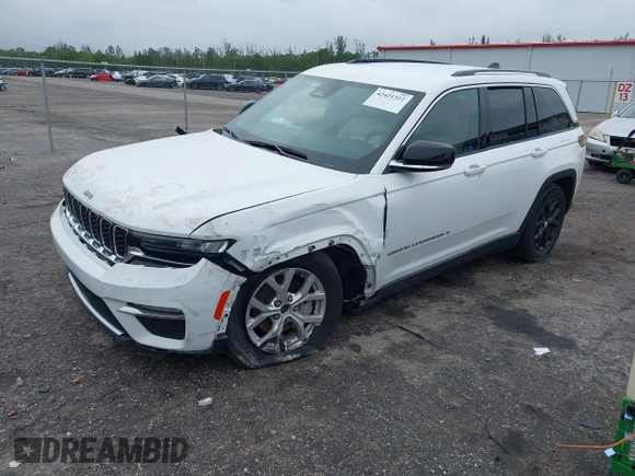 2023 Jeep Grand Cherokee Limited with VIN 1C4RJGBGXPC544537, listed as a IAAI auction lot 42421312 with 61,321 mi miles and . Bid and sale history available at DreamBid. Image 17.