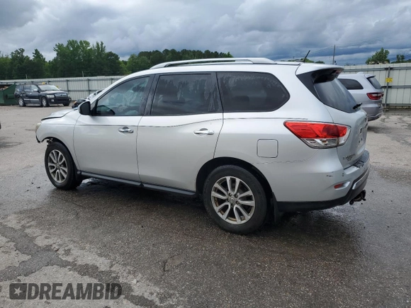 2015 Nissan Pathfinder Platinum with VIN 5N1AR2MN2FC622128, listed as a Copart auction lot 58955915 with Not provided miles and Salvage title. Bid and sale history available at DreamBid. Image 2.