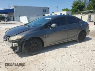 2013 Honda Civic LX z VIN 2HGFB2F59DH300691, wystawiony jako Copart lot #58295955 z przebiegiem 236 837 mil mil oraz Szkoda całkowita • Salvage title. Historia ofert i sprzedaży dostępna na DreamBid. Obrazek 1.