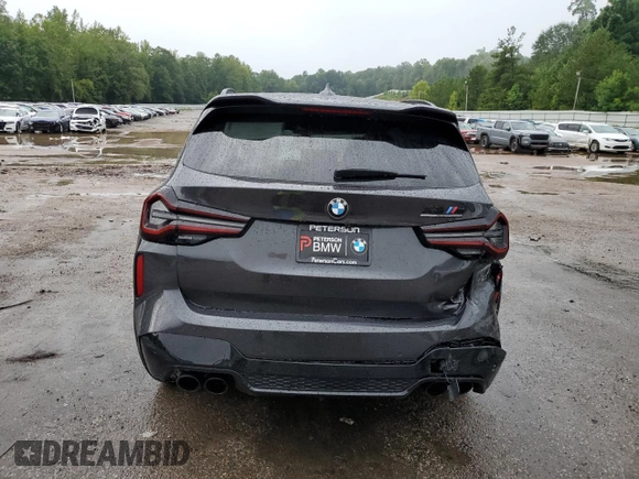 2022 BMW X3 M z VIN 5YM13EC09N9J95191, wystawiony jako Copart lot #63090823 z przebiegiem 15 029 mil mil oraz . Historia ofert i sprzedaży dostępna na DreamBid. Obrazek 6.