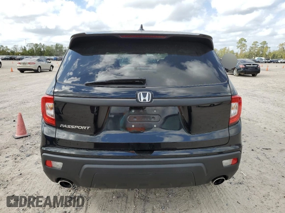 2021 Honda Passport EX-L with VIN 5FNYF7H53MB016100, listed as a Copart auction lot 82453154 with 24,772 mi miles and Salvage Title. Bid and sale history available at carsss.com. Image 6.