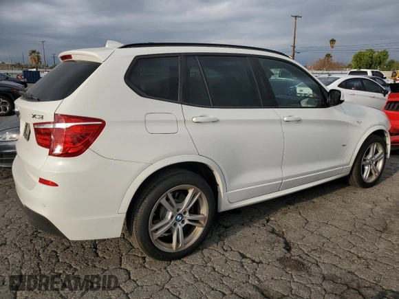 2011 BMW X3 35i with VIN 5UXWX7C59BL734707, listed as a Copart auction lot 44758405 with 139,092 mi miles and Salvage Title. Bid and sale history available at DreamBid. Image 3.