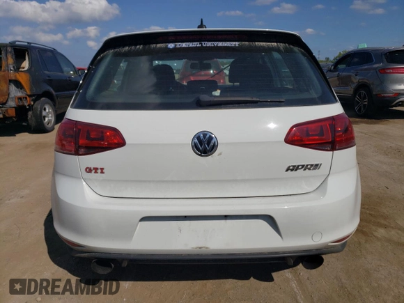 2016 Volkswagen Golf GTI S w/Performance Pkg with VIN 3VW447AU7GM069675, listed as a Copart auction lot 69179784 with 117,111 mi miles and Salvage Title. Bid and sale history available at carsss.com. Image 6.