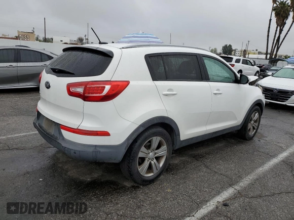 2013 Kia Sportage LX with VIN KNDPB3A25D7448208, listed as a Copart auction lot 49738295 with 161,551 mi miles and Salvage Title. Bid and sale history available at carsss.com. Image 3.