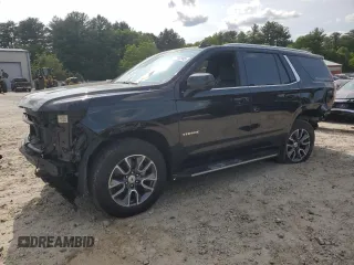 2021 Chevrolet Tahoe LT z VIN 1GNSKNKD4MR450257, wystawiony jako Copart lot #57392945 z przebiegiem 44 372 mil mil oraz Szkoda całkowita • Salvage title. Historia ofert i sprzedaży dostępna na DreamBid. Obrazek 1.