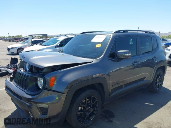 2020 Jeep Renegade Latitude with VIN ZACNJABB7LPL12187, listed as a IAAI auction lot 42304621 with 77,446 mi miles and . Bid and sale history available at DreamBid. Image 17.