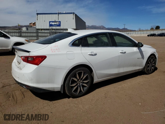 2016 Chevrolet Malibu LT with VIN 1G1ZF5SX8GF241933, listed as a Copart auction lot 48541135 with 90,099 mi miles and Salvage Title. Bid and sale history available at DreamBid. Image 3.