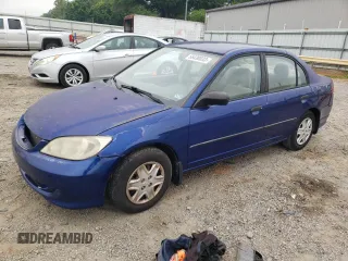 2004 Honda Civic VP with VIN 1HGES16324L006427, listed as a Copart auction lot 39925944 with 203,940 mi miles and Salvage Title. Bid and sale history available at carsss.com. Image 1.