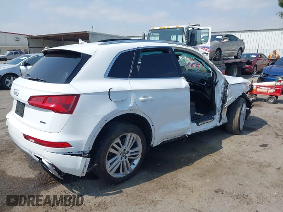 2019 Audi Q5 Premium Plus z VIN WA1BNAFY9K2124525, wystawiony jako IAAI lot #42164362 z przebiegiem Nie podano mil oraz . Historia ofert i sprzedaży dostępna na DreamBid. Obrazek 4.