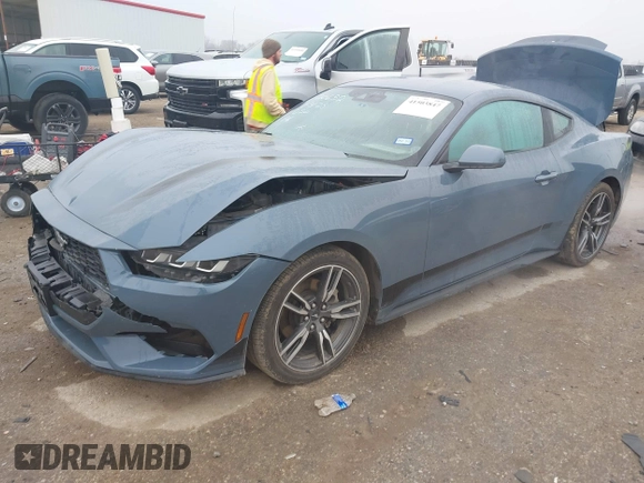 2024 Ford Mustang EcoBoost with VIN 1FA6P8TH2R5105358, listed as a IAAI auction lot 41503847 with 63,099 mi miles. Bid and sale history available at carsss.com. Image 17.
