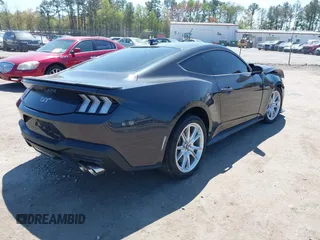2024 Ford Mustang GT with VIN 1FA6P8CF7R5416671, listed as a IAAI auction lot 41961232 with 8,805 mi miles. Bid and sale history available at carsss.com. Image 4.