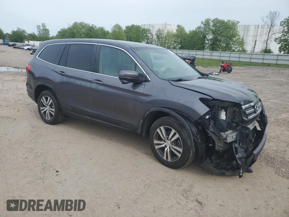 2017 Honda Pilot EX-L with VIN 5FNYF6H58HB066653, listed as a Copart auction lot 58304875 with 67,457 mi miles and Salvage title. Bid and sale history available at DreamBid. Image 4.