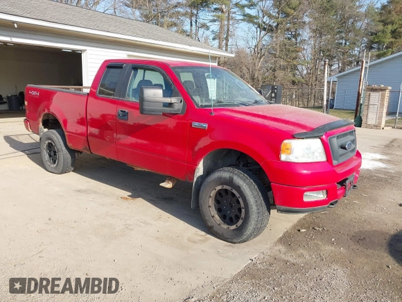 2005 Ford F-150 STX with VIN 1FTRX14W35NA68052, listed as a IAAI auction lot 41768704 with 146,336 mi miles. Bid and sale history available at carsss.com. Image 1.