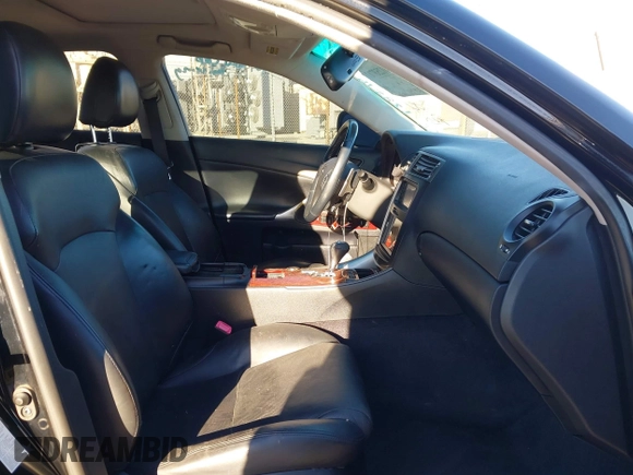 2008 Lexus IS 250 with VIN JTHBK262882073350, listed as a IAAI auction lot 41253717 with 204,791 mi miles. Bid and sale history available at carsss.com. Image 5.