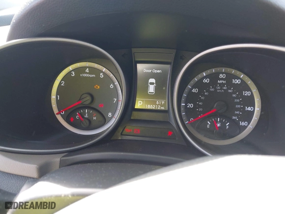 2013 Hyundai Santa Fe Sport with VIN 5XYZTDLB5DG089714, listed as a IAAI auction lot 41776719 with 185,212 mi miles. Bid and sale history available at carsss.com. Image 7.