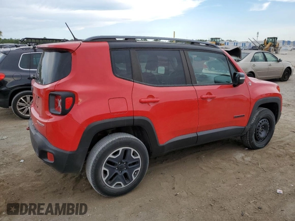 2015 Jeep Renegade Trailhawk z VIN ZACCJBCT4FPC44359, wystawiony jako Copart lot #59041645 z przebiegiem 141 318 mil mil oraz Nie do naprawy • Non repairable. Historia ofert i sprzedaży dostępna na DreamBid. Obrazek 3.