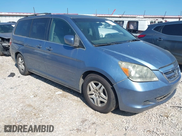 2005 Honda Odyssey EX with VIN 5FNRL38465B059893, listed as a IAAI auction lot 42790058 with 257,143 mi miles and . Bid and sale history available at DreamBid. Image 1.