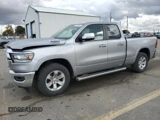 2019 Ram 1500 Laramie with VIN 1C6SRFDT3KN822620, listed as a Copart auction lot 77815614 with 36,234 mi miles and Salvage Title. Bid and sale history available at carsss.com. Image 1.