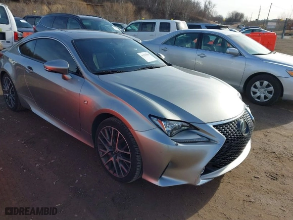 2016 Lexus RC 350 with VIN JTHSE5BC8G5006249, listed as a IAAI auction lot 41533504 with 49,371 mi miles. Bid and sale history available at carsss.com. Image 1.