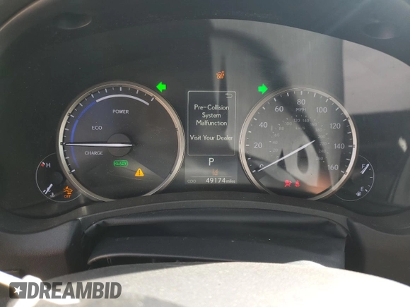 2020 Lexus NX 300h with VIN JTJGJRDZ9L5003508, listed as a Copart auction lot 56998115 with 49,174 mi miles and Salvage title. Bid and sale history available at DreamBid. Image 9.