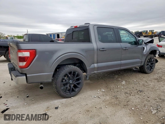 2021 Ford F-150 XL with VIN 1FTEW1C56MKD57257, listed as a Copart auction lot 51836915 with 109,269 mi miles and Salvage title. Bid and sale history available at DreamBid. Image 3.