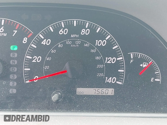 2005 Toyota Camry LE with VIN 4T1BF30K35U608097, listed as a IAAI auction lot 41908838 with 75,601 mi miles and . Bid and sale history available at DreamBid. Image 15.