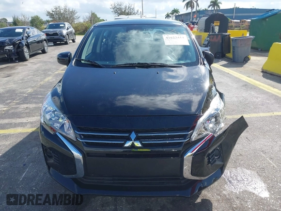 2024 Mitsubishi Mirage ES with VIN ML32AUHJ2RH019841, listed as a IAAI auction lot 41623414 with 6,629 mi miles and . Bid and sale history available at DreamBid. Image 12.