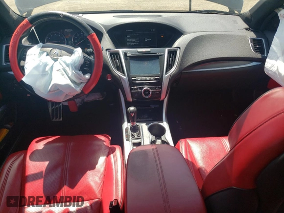 2019 Acura TLX w/A-Spec Pkg with VIN 19UUB1F68KA004325, listed as a Copart auction lot 54811755 with 90,070 mi miles and Salvage Title. Bid and sale history available at DreamBid. Image 8.