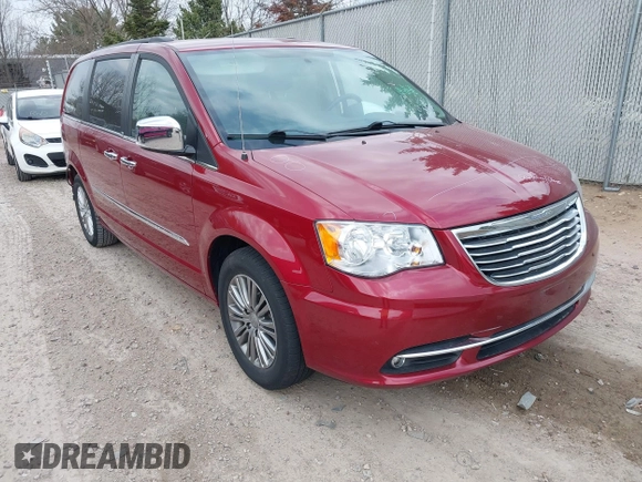 2014 Chrysler Town & Country Touring L with VIN 2C4RC1CGXER307492, listed as a IAAI auction lot 42021290 with 98,845 mi miles and . Bid and sale history available at carsss.com. Image 1.