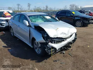 2015 Hyundai Sonata Hybrid Limited with VIN KMHEC4A44FA128410, listed as a IAAI auction lot 41923725 with 1 mi miles. Bid and sale history available at carsss.com. Image 1.