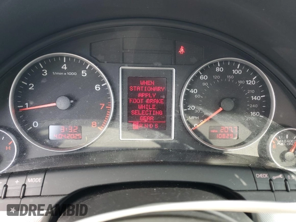 2007 Audi A4 2.0T with VIN WAUAF78E47A060120, listed as a Copart auction lot 51711035 with 108,291 mi miles and Salvage Title. Bid and sale history available at carsss.com. Image 9.