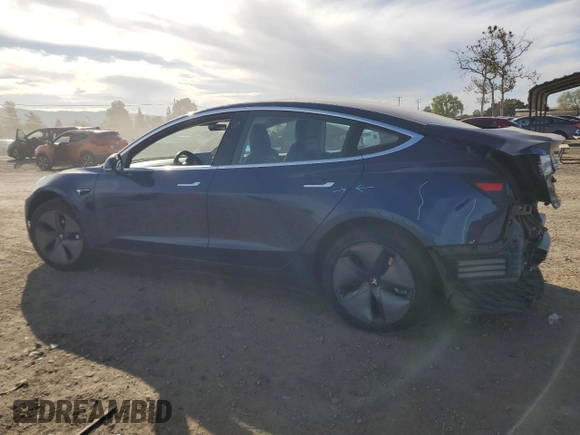 2018 Tesla Model 3 Long Range Battery with VIN 5YJ3E1EA6JF040351, listed as a Copart auction lot 52710835 with 89,360 mi miles and Salvage Title. Bid and sale history available at DreamBid. Image 2.