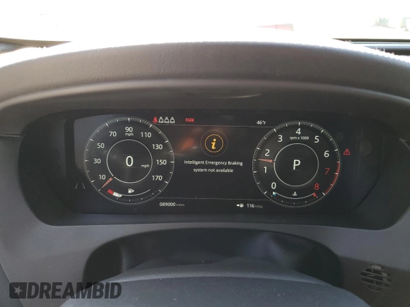 2019 Jaguar F-Pace S with VIN SADCM2FV9KA353502, listed as a Copart auction lot 46871175 with 89,000 mi miles and Salvage Title. Bid and sale history available at DreamBid. Image 9.