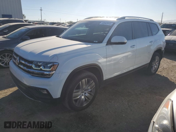 2019 Volkswagen Atlas SE z VIN 1V2UR2CA1KC512602, wystawiony jako Copart lot #83843444 z przebiegiem 79 301 mil mil oraz Szkoda całkowita • Salvage title. Historia ofert i sprzedaży dostępna na DreamBid. Obrazek 1.