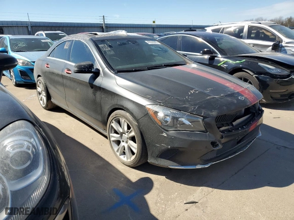 2018 Mercedes-Benz CLA with VIN WDDSJ4EB5JN583912, listed as a Copart auction lot 45526865 with 112,352 mi miles and Salvage Title. Bid and sale history available at carsss.com. Image 4.