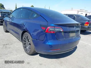 2022 Tesla Model 3 Performance with VIN 5YJ3E1EC5NF315764, listed as a IAAI auction lot 41760552 with 22,354 mi miles and . Bid and sale history available at carsss.com. Image 3.