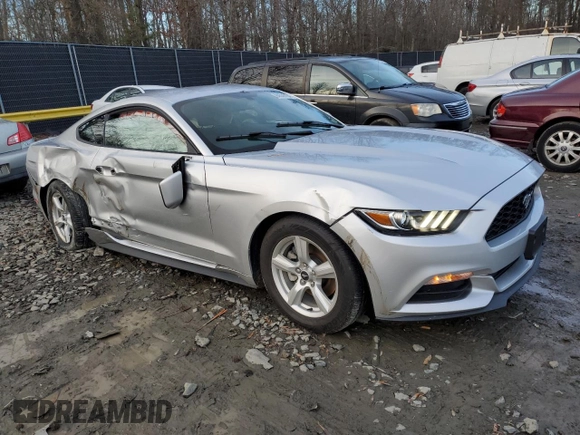 2017 Ford Mustang V6 with VIN 1FA6P8AM7H5246361, listed as a Copart auction lot 84536104 with 73,266 mi miles and Salvage Title. Bid and sale history available at carsss.com. Image 4.