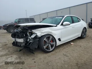 2024 Genesis G70 2.5T z VIN KMTG34SC4RU136451, wystawiony jako Copart lot #43850315 z przebiegiem 3 687 mil mil oraz Szkoda całkowita • Salvage title. Historia ofert i sprzedaży dostępna na DreamBid. Obrazek 1.