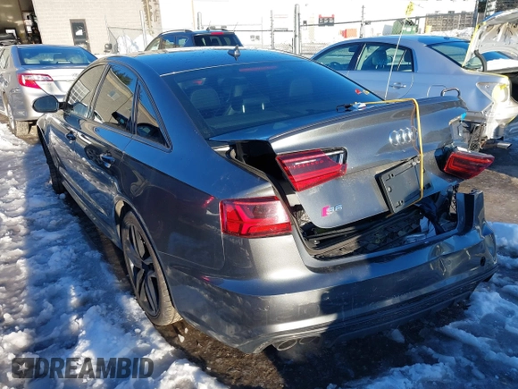 2016 Audi S6 Premium Plus with VIN WAUF2AFC3GN162503, listed as a IAAI auction lot 41451887 with 91,879 mi miles. Bid and sale history available at carsss.com. Image 3.