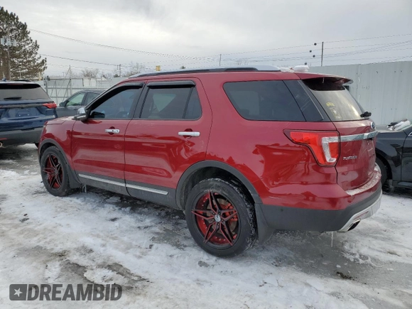 2017 Ford Explorer Platinum z VIN 1FM5K8HT3HGA14034, wystawiony jako Copart lot #45879575 z przebiegiem 100 996 mil mil oraz Nie do naprawy • Non repairable. Historia ofert i sprzedaży dostępna na DreamBid. Obrazek 2.