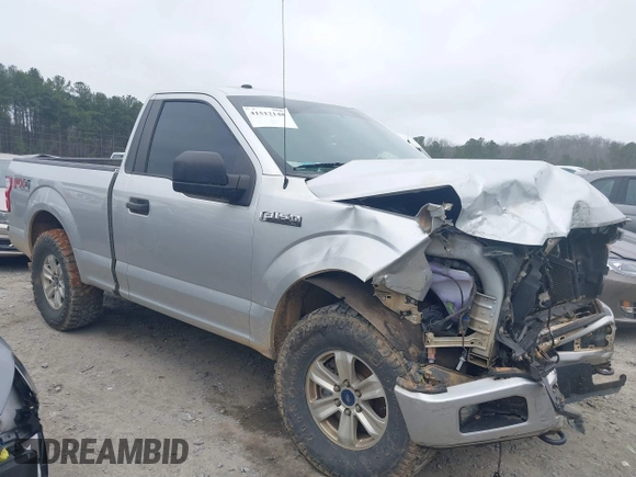 2018 Ford F-150 XL with VIN 1FTMF1EP2JFA46360, listed as a IAAI auction lot 41512148 with 107,667 mi miles. Bid and sale history available at carsss.com. Image 1.