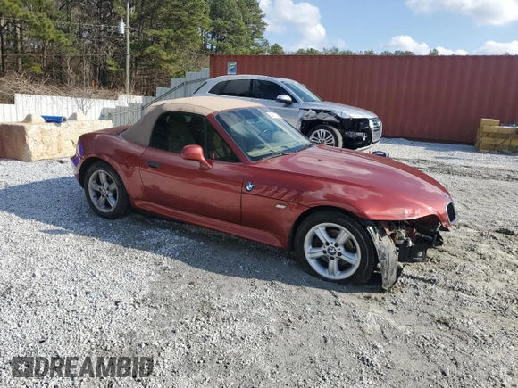 2001 BMW Z3 2.5 z VIN WBACN33401LM03049, wystawiony jako Copart lot #44110745 z przebiegiem 187 968 mil mil oraz Szkody całkowita. Historia ofert i sprzedaży dostępna na DreamBid. Obrazek 4.