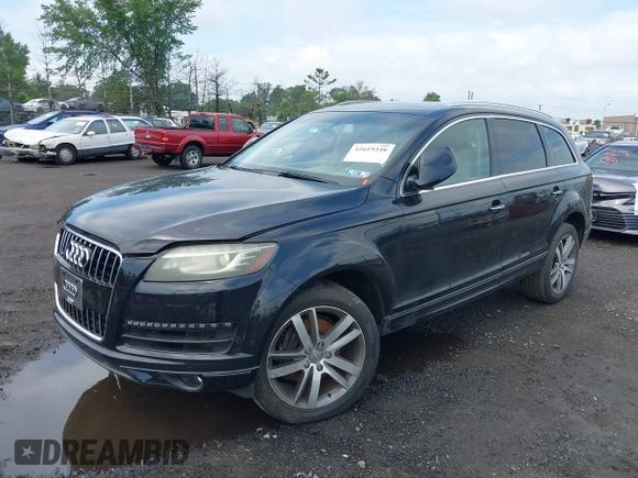 2012 Audi Q7 Premium Plus with VIN WA1LGAFEXCD008924, listed as a IAAI auction lot 42619348 with 153,529 mi miles and . Bid and sale history available at DreamBid. Image 2.