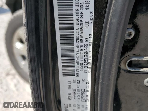 2014 Ram 2500 SLT with VIN 3C6UR5DL9EG145475, listed as a Copart auction lot 68456504 with 210,277 mi miles and Salvage title. Bid and sale history available at DreamBid. Image 12.
