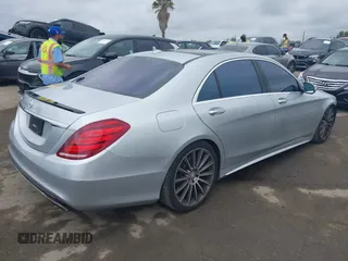 2015 Mercedes-Benz S 550 with VIN WDDUG8CB7FA195614, listed as a IAAI auction lot 42068619 with 64,275 mi miles and . Bid and sale history available at carsss.com. Image 4.
