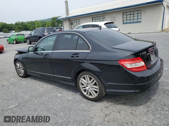 2009 Mercedes-Benz C 300 Sport with VIN WDDGF81X09F282812, listed as a Copart auction lot 60884375 with 99,782 mi miles and Salvage title. Bid and sale history available at DreamBid. Image 2.