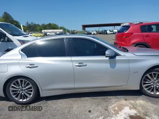 2018 Infiniti Q50 3.0t Luxe with VIN JN1EV7AR6JM441920, listed as a IAAI auction lot 41978441 with 126,455 mi miles. Bid and sale history available at carsss.com. Image 13.