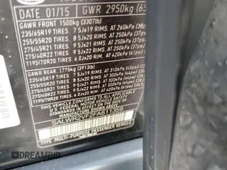 2015 Land Rover Range Rover Sport HSE with VIN SALWR2VF2FA611359, listed as a Copart auction lot 53078915 with Not Provided miles and Salvage Title. Bid and sale history available at DreamBid. Image 15.