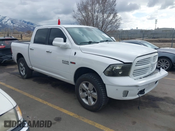 2018 Ram 1500 Big Horn with VIN 1C6RR7LM9JS354875, listed as a IAAI auction lot 41719756 with 105,121 mi miles. Bid and sale history available at carsss.com. Image 1.