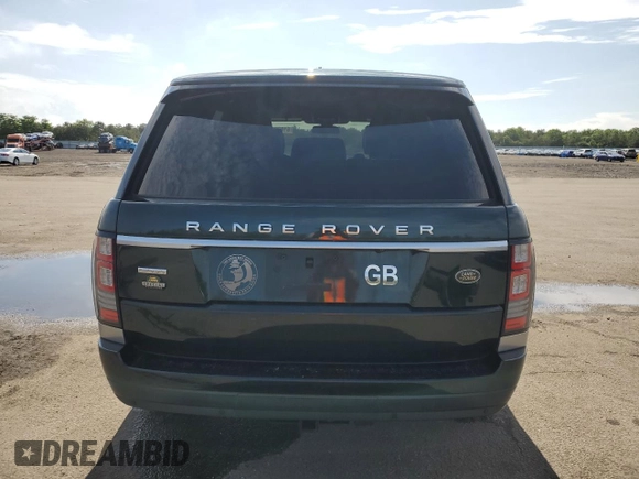2014 Land Rover Range Rover Supercharged Autobiography with VIN SALGV2TFXEA176348, listed as a Copart auction lot 61078535 with 93,054 mi miles and Salvage title. Bid and sale history available at DreamBid. Image 6.
